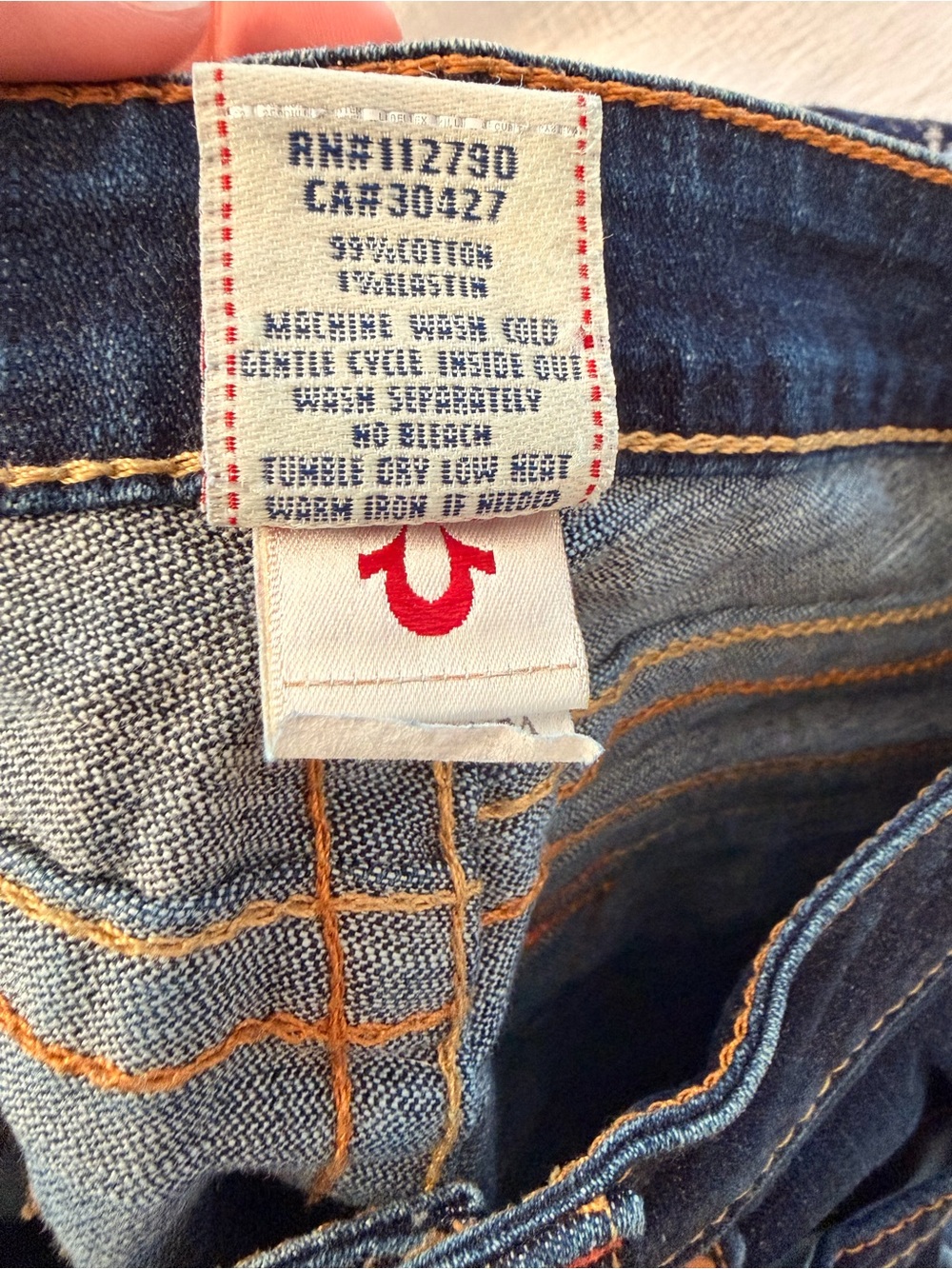TRUE RELIGION Vintage-Style Dark Blue Bootcut Jeans - Picture 7 of 8